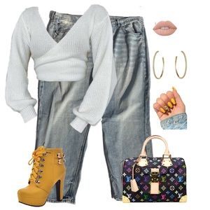 New! Rainbow Embroidered American Eagle Jeans